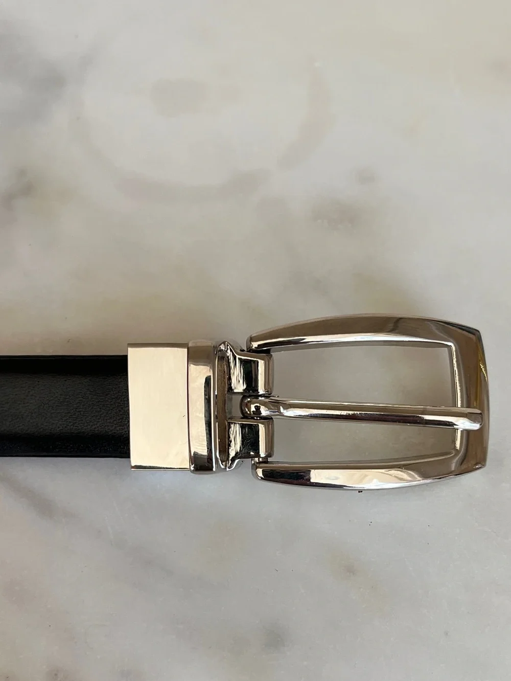 Brighton Reversible Black and Red Leather Belt
